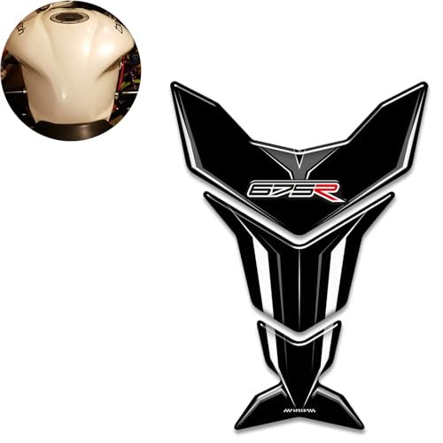 Motorcycle 3D Tank Pad Compatible with Triumph Street Triple Daytona 675 765R RS Stickers Gas Kit Knee Fish Bone Tank Pad Decals Fit for 675 765 R RS Stickers Decals Tank Protection Waterproof (A-22) - color: A-22