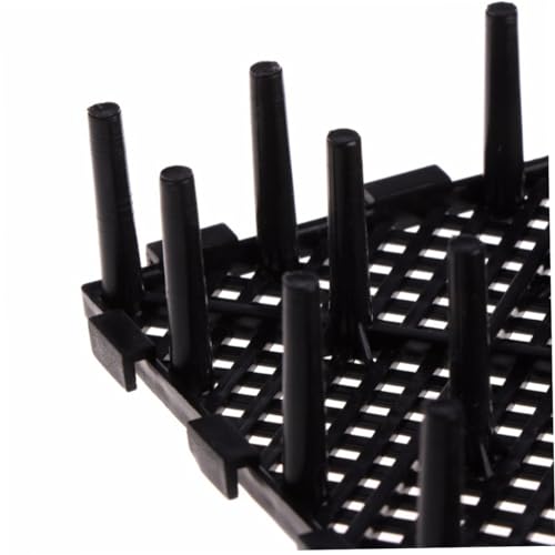 BESPORTBLE 20 Pcs Bottom Plate Fish Tank Bottom Aquarium Egg Crate Fish Tank with Divider Clapboard Pump and Live Fish Grid - color: Blackx2pcs, size: 10pcsx2pcs