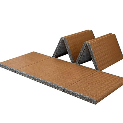 Japanese Tatami Mat, Tatami, Rug, Foldable Mattress, Roll up Rug, Japanese Floor Mattress, Floor Sleeping Japanese Futon Mattress, Meditation Yoga, Zen - size: Brown 80×200×3.5cm