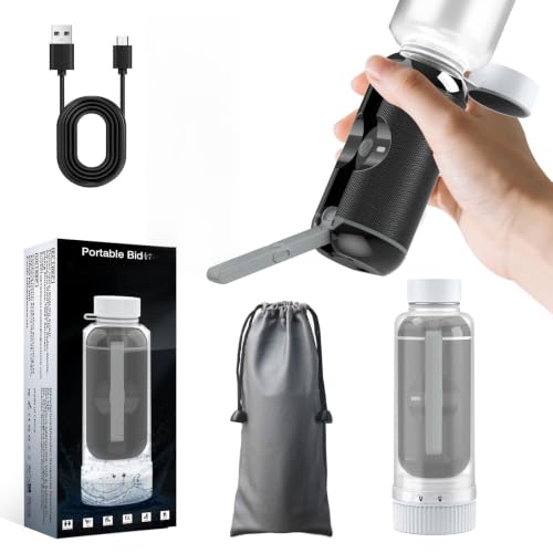 Portable Rechargeable Travel Bidet Sprayer,Waterproof High Pressure,Black - color: Black