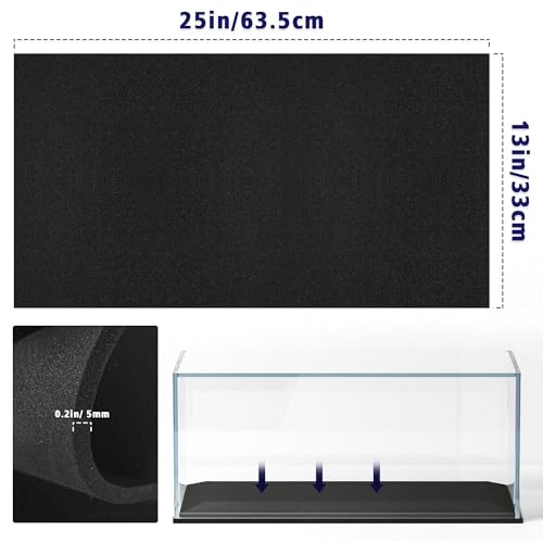 UNIFAMILY Aquarium Leveling Mat 20 Gallon, 25 X13 in Fish Tank Mat for Shock Absorbing, Waterproof Compressible Neoprene Mat, Heavy Weight Support Fish Tank Cushions Nonslip Aquarium Bottom Pad - size: 20 Gallon - 25 X13 IN