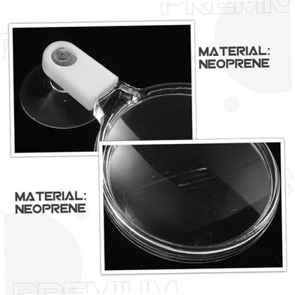 HANABASS Acrylic Aquarium Magnifying Glass with Strong Suction Cup for Fish Tank Viewing Small Animal and Plant Magnifier for Detailed Observation in Betta Fish Tanks and Aquariums