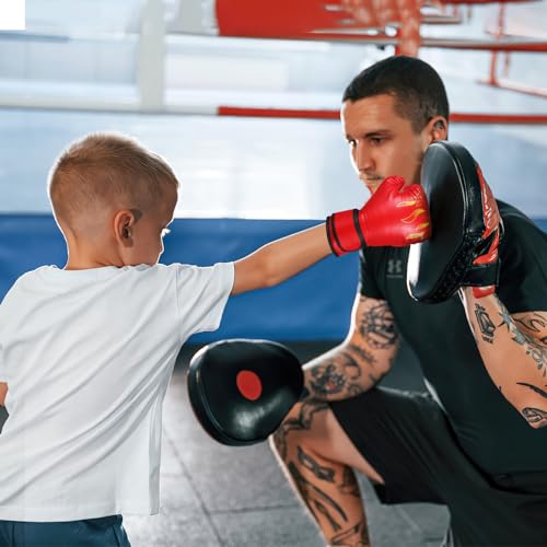 Sosoport 1 Pair Kickboxing Children's Boxing Gloves Glove Mittens Boxing Gloves Boxing Gloves for 3-8 Years - color: Red