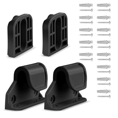 Retractable or Extensions Baby Gate Replacement Parts, 55" W x 33" H,Black | Replacement Parts for Retractable Baby Gates Measuring 55" W x 33" H. Including 2 x Latches + 2 x Brackets + 1 Set of Screws