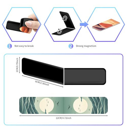 48 Pieces Magnetic Bookmarks Magnet Page Markers - Book Marks for Reading Women & Men with Storage Boxes - Cute Magnet Bookmark Clips for Reading Pleasure（Landscape） - size: 48, style: Landscape Style
