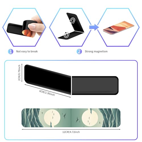 96 Pieces Magnetic Bookmarks Magnet Page Markers - Book Marks for Reading Women & Men with Storage Boxes - Cute Magnet Bookmark Clips for Reading Pleasure（Landscape） - size: 96, style: Landscape Style