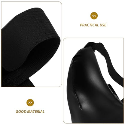 Kids Boxing Crotch Protector Black PU ABS Sponge Guard for Training | Comfort Fit, Long-Term Reliability, Suitable for Sports, Reusable Design, Kids Sizing, Black Finish