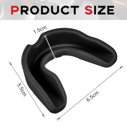 BBTO 20 Pcs Football Mouthguards Bulk - Youth & Adult Mouth Guard No Boil Mouthpiece Adult Youth Soft Mouth Guard for Lacrosse Basketball Hockey Wrestling - color: Black, size: L