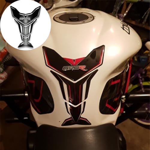 Motorcycle 3D Tank Pad Compatible with Triumph Street Triple Daytona 675 765R RS Stickers Gas Kit Knee Fish Bone Tank Pad Decals Fit for 675 765 R RS Stickers Decals Tank Protection Waterproof (A-17) - color: A-17