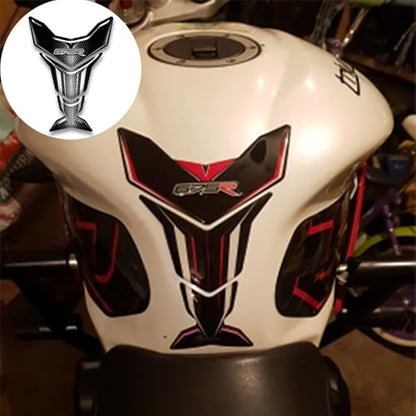Motorcycle 3D Tank Pad Compatible with Triumph Street Triple Daytona 675 765R RS Stickers Gas Kit Knee Fish Bone Tank Pad Decals Fit for 675 765 R RS Stickers Decals Tank Protection Waterproof (A-17) - color: A-17