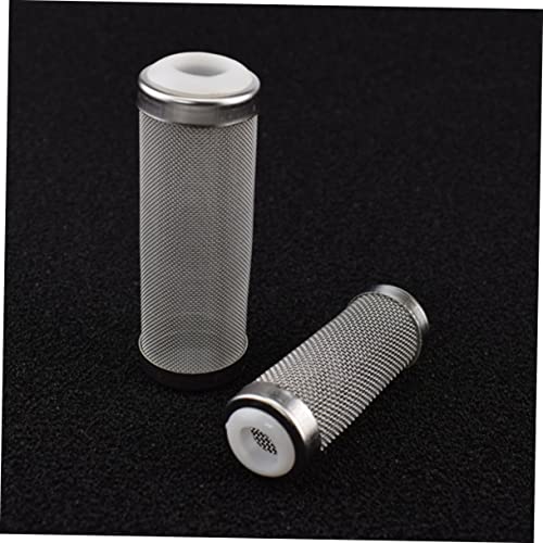 SUPVOX 3Pcs Stainless Steel Fish Tank Cover Inlet Net for Aquarium White Prevents Debris Protects Young Fish and Shrimp Freshwater Environments