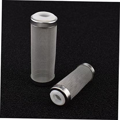 SUPVOX 3Pcs Stainless Steel Fish Tank Cover Inlet Net for Aquarium White Prevents Debris Protects Young Fish and Shrimp Freshwater Environments