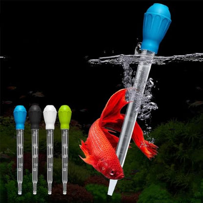 hejhncii Waste for Fish Tank Multifunction Dropper Pipette Water Transfer Long Acrylic Marine Fish Feeding Tool Waste Aquarium Dropper Long