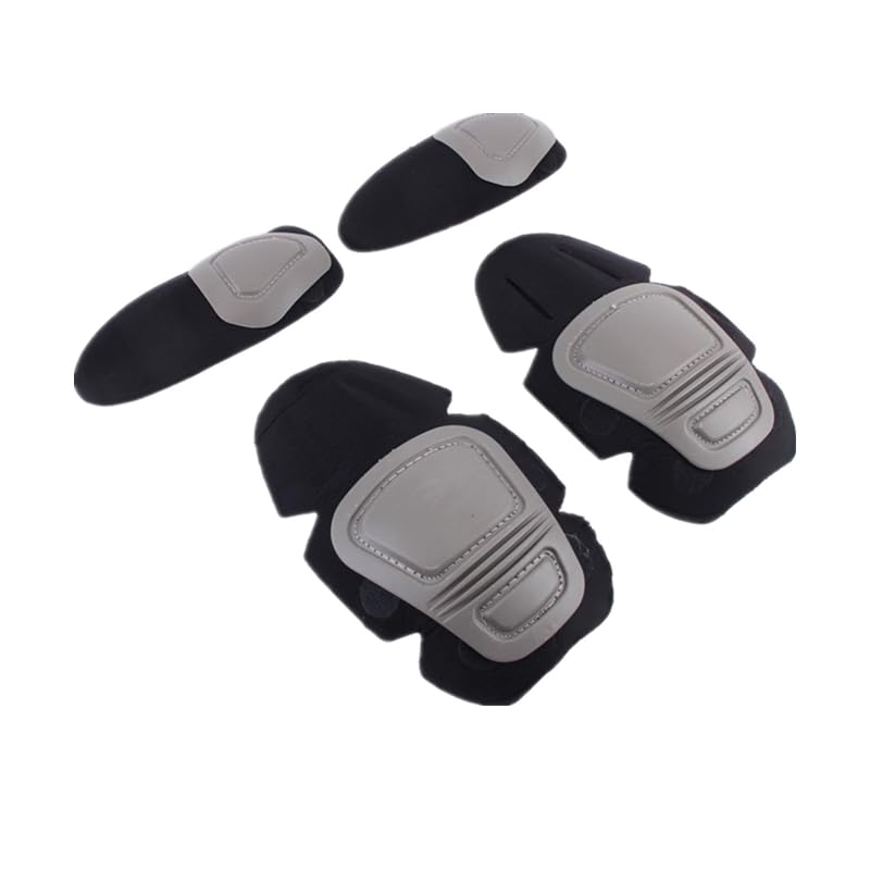 Tactical Protective G3 Combat 2 Elbow Pads and 2 Knee Pads for Hunting Clothing/Pants - color: gray