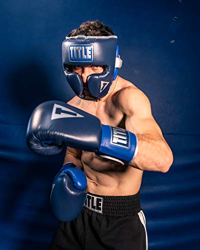TITLE Royalty Leather Training - Boxing MMA Headgear, Muay Thai - size: Standard