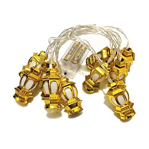Ramadan Led Lights Warm White Plastic Kareem Lantern Decor Eid Festival Party Decoration Supplies