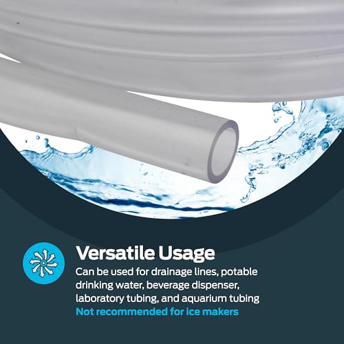 Eastman PVC Clear Vinyl Tubing, 10 Foot Length, 98620, 3/8 in. ID x 1/2 in. OD (Pack of 10) - size: 3/8 in. ID x 1/2 in. OD (Pack of 10), style: 10 Ft.
