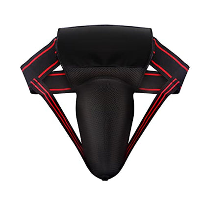 Mens Groin Protector, Protective Cup, Boxing Abdominal Groin Guard, MMA Protective Cup, Kickboxing Cup, Muay Thai Cup Protector（30 in - 42 in）