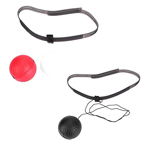 Demeras MMA Speed Training Ball Boxing Reflex Ball with Headband Upgraded Boxing Reflex Ball for Reflex Speed Training