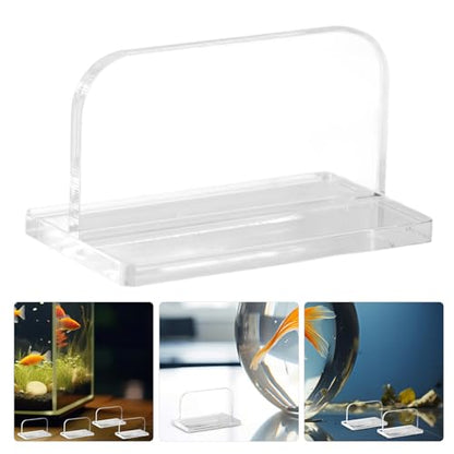 VANZACK 4pcs Acrylic Fish Tank Lid Handles Easy to Install Aquarium Cover Holders Water Changes and Maintenance Compatible Tanks