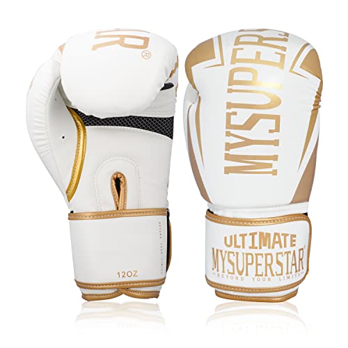 MYSUPERSTAR Ultimate Boxing Kick Boxing Muay Thai Training Bag Gloves for Men Women Youth MMA UFC Boxing Gloves