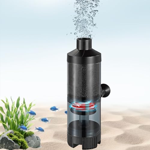 Carefree Fish Aquarium Sponge Bubble Filter with Fish Poops Collector Quiet for 8~20Gal Fish Tank for Saltwater and Freshwater(Not Include Air Pump) - size: M(8~20Gal)