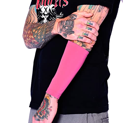 Tat2X Tattoo Cover Up Sleeve - Forearm 9" - Pink - XS/Small - 1 Sleeve - color: Pink, size: X-Small/Small (Pack of 1)