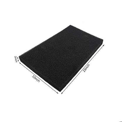 Aquarium Filter Sponge Large Pad, Cut-to-fit Foam Course for Fish Pong, Fish Tank 30 PPI (23x12x2 inch)