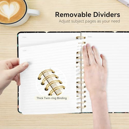 Lined Spiral Journal Notebook, A5 College Ruled Spiral Notebook for Women, Hardcover with Elegant Design for Work and Note-Taking, 5.5 * 8.25 inch, 160 Pages, Skull Head Reads - color: Skull Head 1