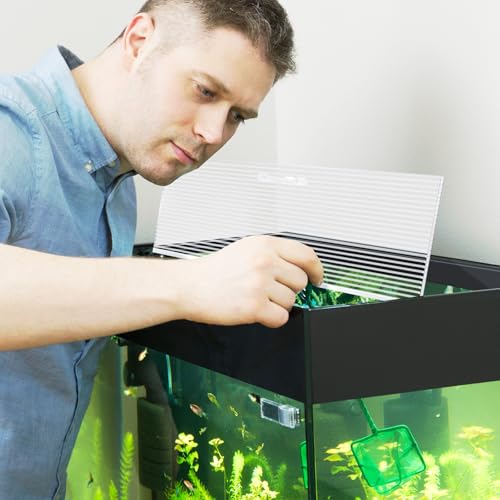 Sieral 2 Pcs Clear Aquarium Canopy Set Polycarbonate Greenhouse Panels 22.95 x 11.5 x 0.24 Inch for 33/40/55 Gallon Fish Tank with Center Brace Aquariums Cover Fish Tank Lid - color: Clear, size: 48 x 13 Inch