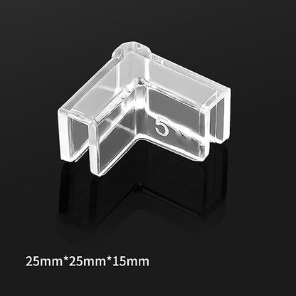 4PCS Fish Edges Protector Clear Fish Tools Clear Aquarium Fish Glass Cover Protector Easy Install - 5mm - size: 5mm
