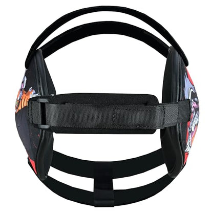 ROAR-INT Kid's Ear Guard BJJ Grappling Head Guard Adjustable Wrestling Headgear for Boys and Girls Earguard MMA Jiu Jitsu (Tiger/Black (2Pcs)) - color: Tiger/Black (2pcs)