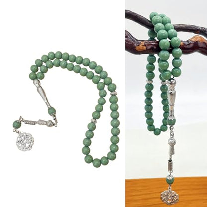 [Njdkadey] Exquisite Religious Gift Tasbi Bracelet with 45 Beads Rosary Beads Hand Chain Tasbi Religious Eid Gift Rosary Beads Bracelet