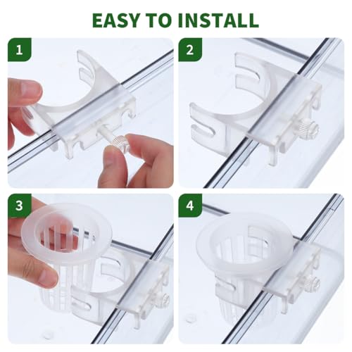 TOYANDONA 4pcs Aquarium Hanging Plant Holder Aquatic Planter Cups for Fish Tank Decoration Water Design for Aquatic Plant Cultivation