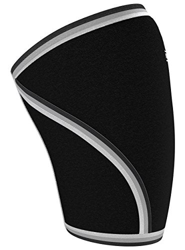 Elbow Sleeves (1 Pair) for Weightlifting, Powerlifting & Cross-Training - 5mm Neoprene Support for Men & Women - size: Large