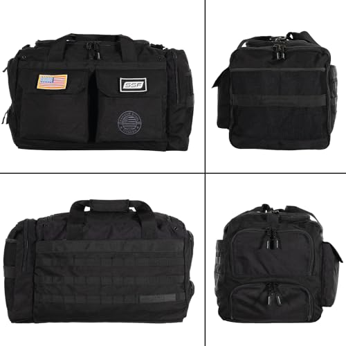 Heavy Duty 1000D Nylon Duffel Gym Bag (Black - Big Bud) - color: Black, style: Duffel Bag (Big Bud)