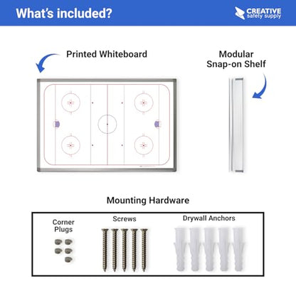 Hockey Playboard Whiteboard - 60" x 40" - size: 60" x 40"