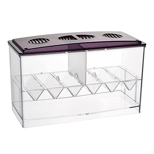 Aquarium Breeding Box Hatchery Newborn Tank 3-Chamber Acrylic Guppy Fry Isolator 8.54x3.94x5.12inch