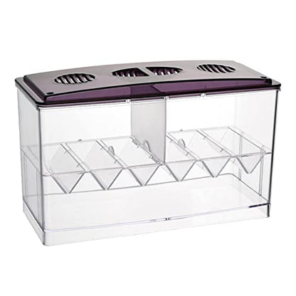 Aquarium Breeding Box Hatchery Newborn Tank 3-Chamber Acrylic Guppy Fry Isolator 8.54x3.94x5.12inch