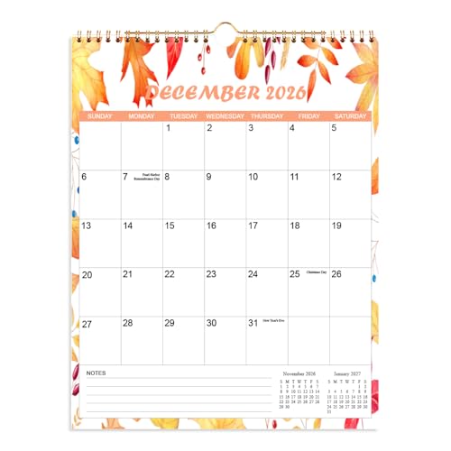 2026-2027 Calendar - Wall Calendar from Apr 2026 to June 2027, 15 Monthly Calendar with Seasonal Designs for Planning and Organizing for Home or Office, 11.5 x 14.5 In Calender 2026-2027 Monthly - color: Four Seasons