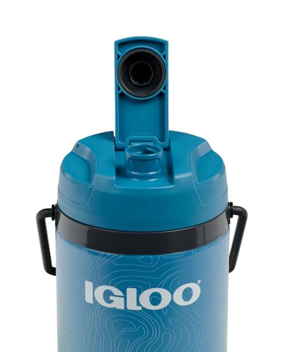 Igloo Trailmate Hybrid 54 oz Insulated Water Bottle, Large Sports Water Jug, Beverage Cooler, Modern Blue - color: Modern Blue