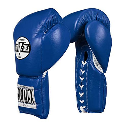 Pro Mex Pro Lace Training Gloves V 3.0 - color: Blue, size: 18 oz
