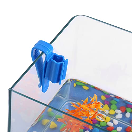2 - Pack Fish Aquarium Hose Clip | Holds Water Pipe Firmly, No Leaks | Aquarium Hose Holder for Aquariums/Buckets/Hoses 8-16mm | Sturdy Plastic, Easy Install