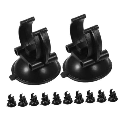 Milisten 12pcs Hose Support Clamp Suction Cups for Aquariums Easy Install Clips for Oxygen Tubes Filters Reliable Grip for Fish Tank Setup Versatile Durable Design