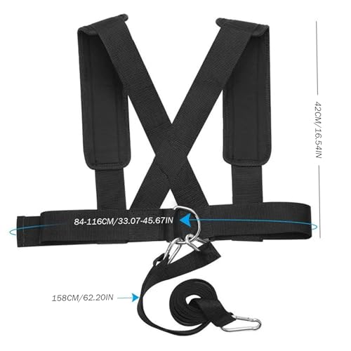 Weight Sled, Nylon Sled Harness Tire Pulling Harness Speed Training Equipment Pull Strap for Sprint Running and Football, Basketball, Soccer Workout Equipment Speed Training