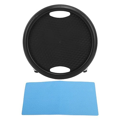 Wheel,360 Degrees Swivel Core Coaster Abdominal Strength Workout Trainer for Home Gym Fitness Waist Strength Trainer (Black)