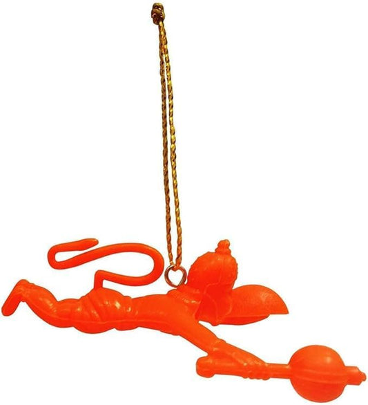 Flying Lord Hanuman Hanging Car Idol (Multicolor,Set of 1) - size: Lord Hanuman ji