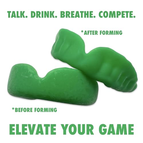 Zero-G Sports Mouthguard Green 1-Pack - Adult Size - Boil & Bite - Basketball, Football, Soccer, Baseball, Hockey, Lacrosse - color: Green