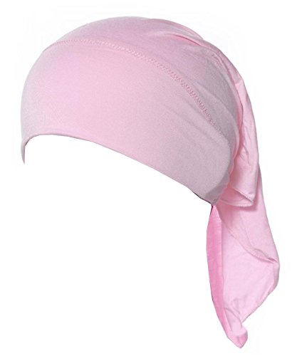 4 X Womens Muslim Mini Inner Hijab Caps Underscarf - color: Pink+w+lavender+yellow