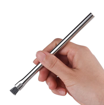 2pcs Stainless Steel Aquarium Algae Brush Fish Tank Landscaping Stone Cleaner